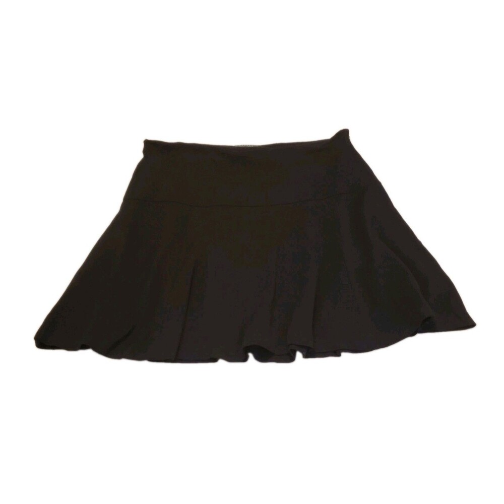 Lauren Ralph Lauren Lined Shift Skirt Womens 18W Black Flared Side Zip Office
